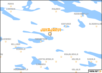 map of Jukajärvi