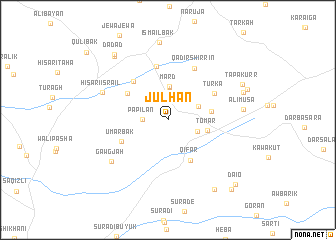 map of Julḩān