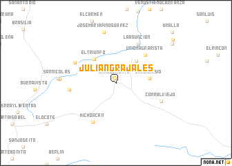 map of Julián Grajales