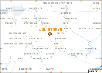 map of Júliatanya