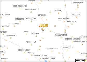 map of Júlia