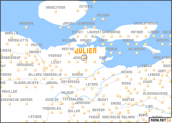 map of Julien