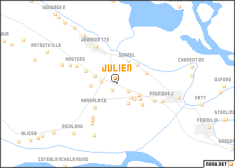 map of Julien