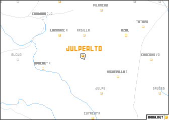 map of Julpe Alto