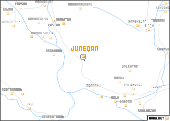 map of Jūneqān