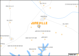map of Juneville