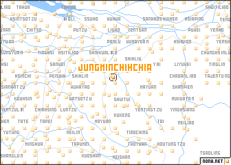 map of Jung-min-chih-chia