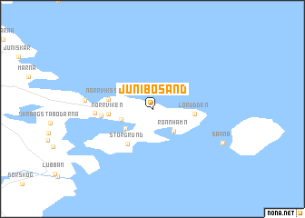 map of Junibosand