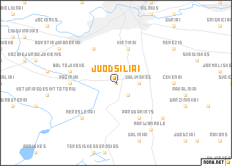 map of Juodšiliai