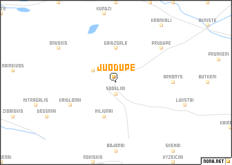 map of Juodupė