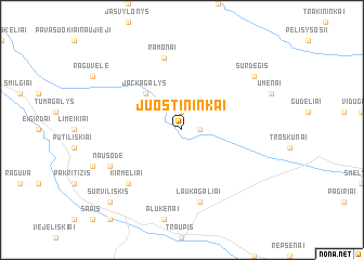 map of Juostininkai