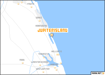map of Jupiter Island