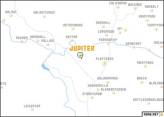 map of Jupiter
