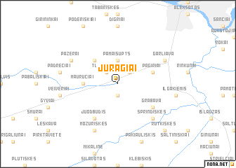map of Juragiai