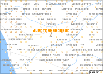 map of Jūrat ash Shanbūr