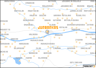 map of Jurbarkas