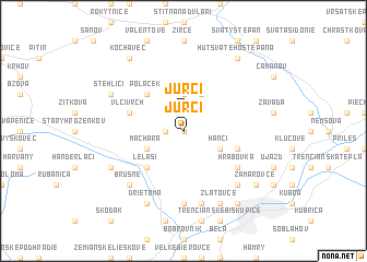map of Jurci
