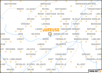 map of Jureuse