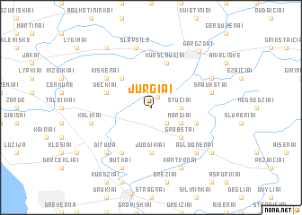 map of Jurgiai