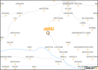 map of Jurģi