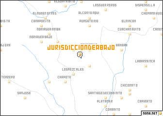 map of Jurisdicción de Abajo