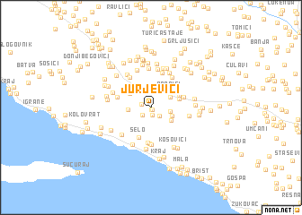 map of Jurjevići