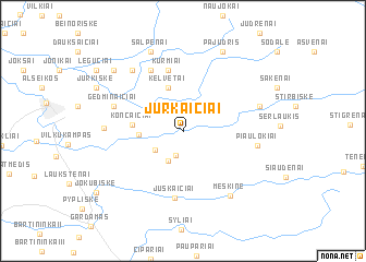 map of Jurkaičiai