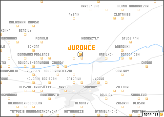 map of Jurowce