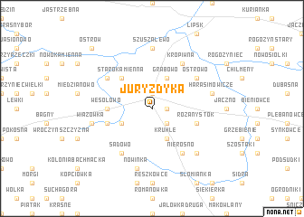 map of Juryzdyka
