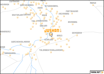 map of Jūshān