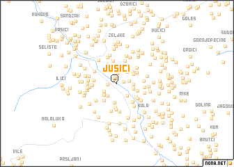 map of Jusići