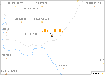map of Justiniano