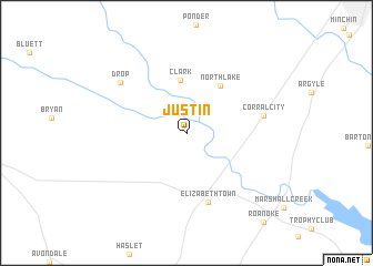 map of Justin