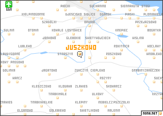 map of Juszkowo