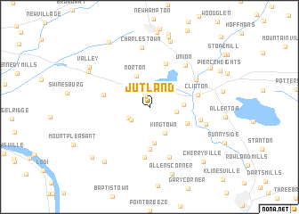 map of Jutland