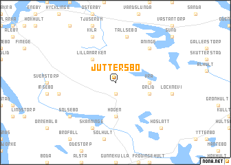 map of Juttersbo