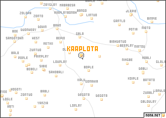 map of Kaaplota