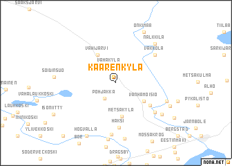 map of Kaarenkylä