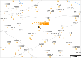 map of Kaarevere