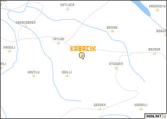 map of Kabacık