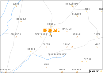 map of Kabadjé