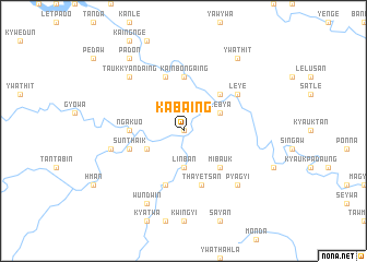 map of Kabaing