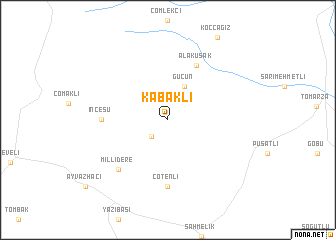 map of Kabaklı