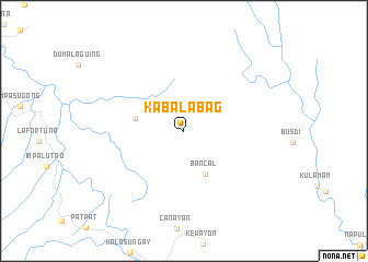 map of Kabalabag