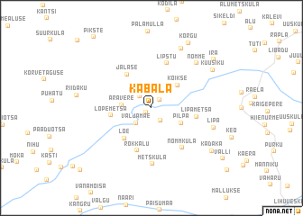 map of Kabala