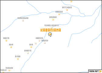 map of Kabaniama