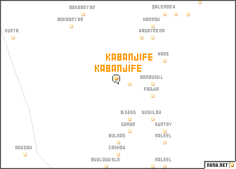 map of Kaban Jife