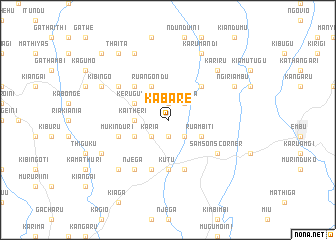 map of Kabare