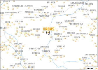 map of Kabaš