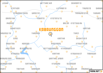 map of Kabaunggon